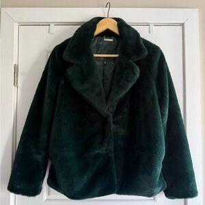 Joujou Black Faux Fur Coat